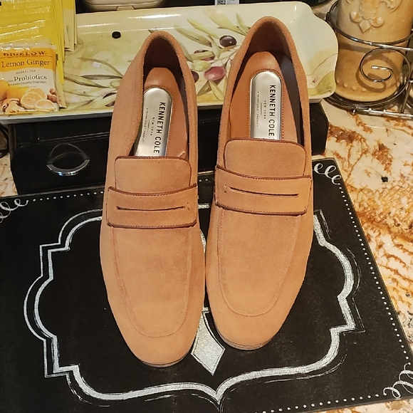 Kenneth Cole Brown Suede Men's Slip-Ons